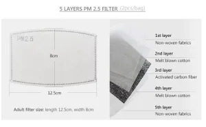 PM2.5 Filter construction