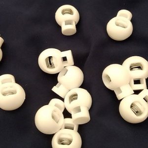 White Cord locks or spring toggles